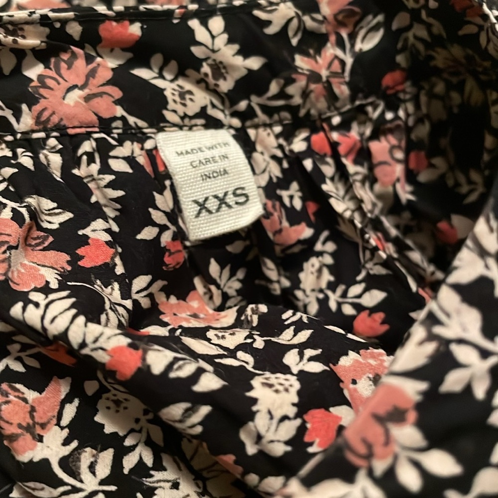 NEW Doen Cielito Harvest Floral Puff Sleeve Oversized Blouse Top Bohemian XXS - Picture 9 of 12